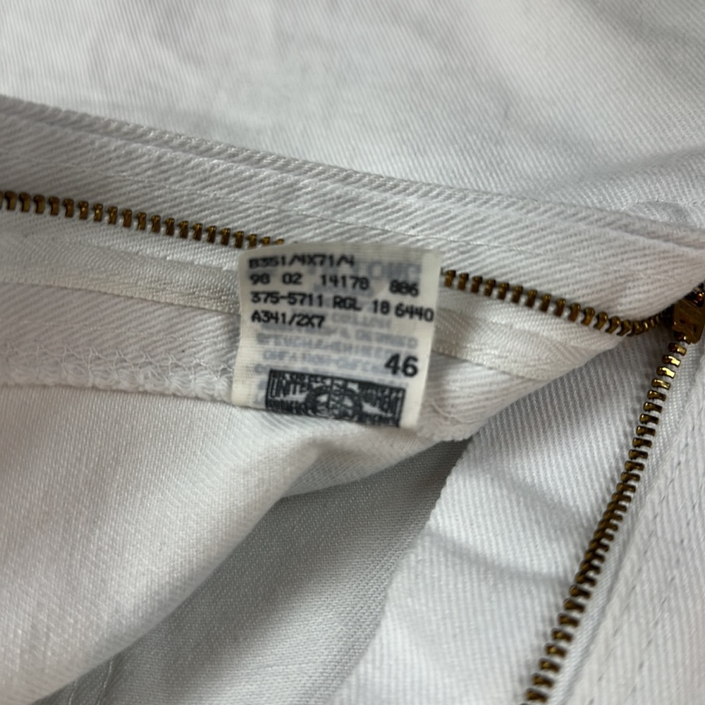 Vintage Lee White High Waisted Bermuda Dad Shorts Size 18 - Picture 10 of 10
